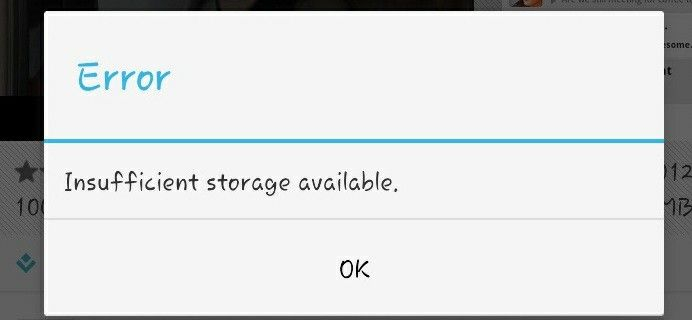 How to Fix Insufficient Storage Available Error on Android